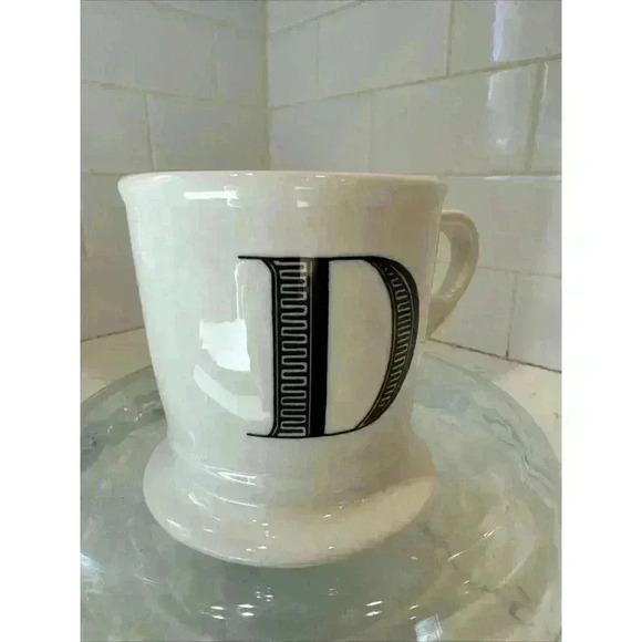 Anthropologyie Initial Mug Letter "D", Shaving Mug Style - Picture 6 of 10